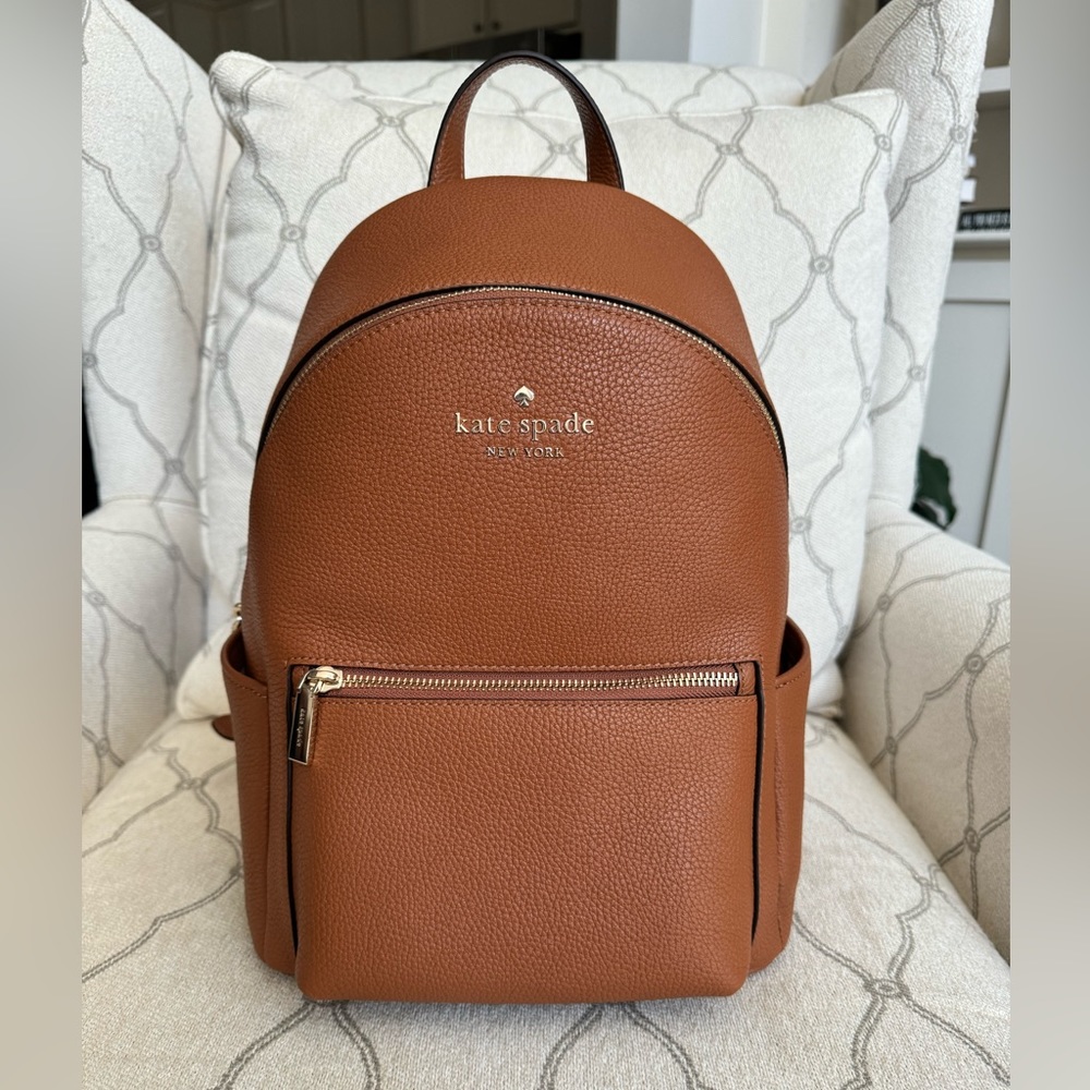 Kate Spade Brown Leather Backpack